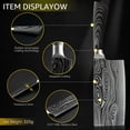 thumbnail image 4 of Kitchen Knife Chef Knives Set Knife 3 PCS Cleaver Utility Knife Laser Pattern, 4 of 7