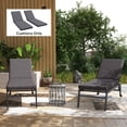thumbnail image 2 of Outsunny Outdoor 2 Patio Chair Cushions with Back, Ties for Garden, Grey, 2 of 10