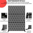 thumbnail image 6 of Black Metal Privacy Screen for Outdoor & Indoor Use – Durable, Stylish, Freestanding Partition for Patio, Garden, Deck, 6 of 8