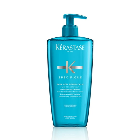 Kérastase Spécifique Vital Dermo-Calm Shampoo, Hypoallergenic Cleansing Soothing Shampoo, Moisturizer To Soothe Itchy, Irritated and flaky scalp, For Sensitive Scalps, 500ml