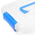 thumbnail image 2 of KAKOWELY Mini Plastic Storage Container Bin: Stackable Storage Containers With Lids Tote Closet Game Organization Teacher Tools For Office And Home Organization,7.87"X5.91"X3.15", 2 of 4