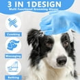 thumbnail image 3 of Pet Grooming Gloves – Heat Resistant Silicone Dog Washing Gloves with High-Density Teeth, Five Finger Bath Scrubber for Dogs and Cats, Blue, 3 of 6