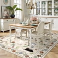 thumbnail image 6 of ATHOPE 5x7 Area Rugs for Living Room, Non Slip Low Pile Animal Cat Floral Washable Rug, Indoor Carpet for Bedroom Dining Room, Beige, 6 of 7