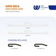 thumbnail image 3 of WOWIPER Wiper Blades 22 20 Automotive Replacement for TOYOTA Tacoma 2022-2017 4Runner 2009-2003 Conventional All-Season Windshield Wiper Blades On the Market, 3 of 12