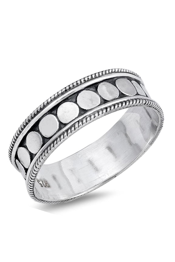 Bali Rope Twisted Thumb Ring .925 Sterling Silver Band Jewelry Female Male Unisex Size 11