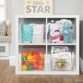 thumbnail image 3 of mDesign Plastic Household Storage Organizer Bins with Open Front, 8 Pack, Clear, 3 of 9