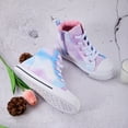 thumbnail image 4 of Kushyshoo Kids Canvas Sneakers Color Gradient High-Top Children Walking Shoes 12M, 4 of 5