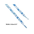 thumbnail image 3 of INSPIRE CHIC Floral Printed Flat Shoelaces Sneakers Flower Shoelaces for Casual 1 Pair Blue White 120cm/47.2", 3 of 5