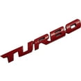thumbnail image 2 of Cool 3D Alloy Metal Letter Turbo Car Motorcycle Emblem Badge Sticker Decal Decor, 2 of 7