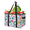 Multicolor 3, variant on Colour Rainbow Reusable Grocery Bags, Foldable Reusable Shopping Bags, Paint Brush Collapsible Tote Bag with Reinforced Handles for Kitchen, Picnic