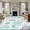 Turquoise, variant on 5'x8' Area Rugs, Coastal Coral Indoor Outdoor Area Rug for Living Room Bedroom, Ocean Nautical Turtle Seashells Starfish Washable Bathroom Rugs Kitchen Floor Carpet Mats Home Decor Aesthetic