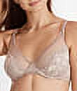 Women's Bali DF3386 One Smooth U Lace Minimizer Underwire Bra (Evening Blush 42D)