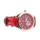 thumbnail image 3 of Reloj para mujer, color rojo vino, mecánico, luminoso, resistente al agua, con diseño de corazón hueco, esfera redonda, 3 of 15
