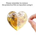 thumbnail image 4 of 8 Inch Bee Heart Shaped 2D Acrylic Window Hanging Decor Bumble Honeycomb Acrylic Suncatcher Window Panel Art Crafts Door Sign Ornaments for Spring Summer First Bee Day Decorations, 4 of 7