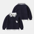 thumbnail image 3 of QUDDERR Chandail à Manches Longues pour Garçons 2-8 T pour Tout-Petits, Tricot à Col à Revers, Chemises, Chandail en Coton pour Bébés Garçons, T-Shirt Chandail, 2-8 Ans, 3 of 8
