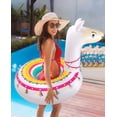 thumbnail image 2 of Llama Pool Float Ride On Party Toys Alpaca Inflatable Swimming Ring Fiesta Water Supplies for Adults white -, 2 of 7