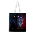 thumbnail image 1 of Hellraiser: Pinhead Bolso de tela con estampado de lienzo para mujer, bolsa de compras reutilizable y estética, con cremallera interior, regalo para mujer, 35 × 40 cm., 1 of 6