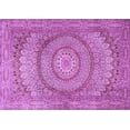 thumbnail image 1 of Ahgly Company Indoor Rectangle Medallion Purple Traditional Area Rugs, 3' x 5', 1 of 4