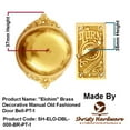 thumbnail image 4 of Shristy Hardware "Elohim" Brass Manual Old Fashioned Door Bell – Vintage Twist Bell with Key Plate – Mechanical Doorbell for Home – PT-1 (Pack of 1 Polished Lacquered Finish), 4 of 5