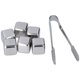 thumbnail image 3 of 6 PIEZAS DE PIEDRA PARA WHISKY CON CAJA DE ALMACENAMIENTO Cubo de Hielo de Acero Inoxidable Rocas de Whisky Reutilizables Inofensivas, 3 of 10