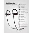 thumbnail image 2 of Auriculares Bluetooth, auriculares inalámbricos deportivos IPX7 resistentes al agua, 10 horas de reproducción con micrófono, 2 of 5