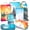 Bucketlist Graphics, variant on 4-Piece Extra-Large Compression Packing Cubes for Luggage, White