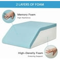 thumbnail image 4 of MY Leg Pillow Elevation Blood Circulation, Leg Wedge for Elevation for Swelling, Leg Elevating Pillow for After Surgery, Memory Foam Foot Knee Pillow for Back Sleeping 24×22×8 Inch Dark Grey, 4 of 6