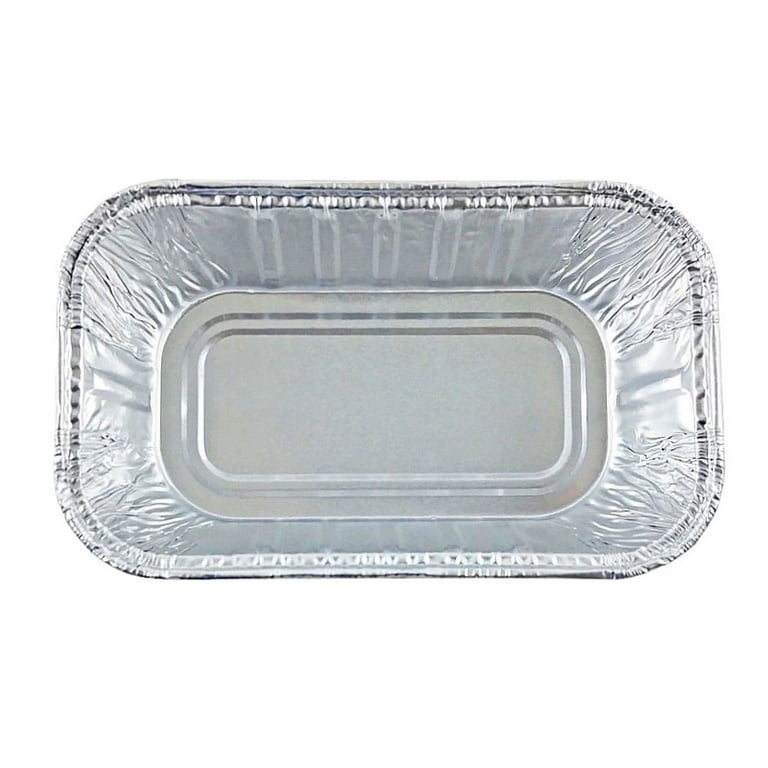  KitchenDance Disposable Aluminum Holiday 1 Lb Mini Loaf Pan  with Clear Snap on Lid - 15 Ounces Aluminum Foil Pan for Baking, 9302X,  (Red & Silver, 10): Home & Kitchen