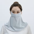 thumbnail image 2 of JFGHDG Neck Gator Uv Neck Protection Face Mask Outdoor Multifunction Face Mask Reusable Face Cover Uv Balaclava Face Cover Scarf Uv Face Protection Mask Neck Gaiter Sun MaskGray One Size, 2 of 5