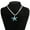 White/Blue, variant on Simple Large Starfish Pendant Necklace Clavicle Chain White Rope Collar Necklace