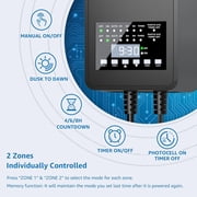 SUNVIE 300W Low Voltage Landscape Transformer Step Down with Timer and Photocell Sensor