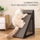thumbnail image 3 of Triangles Shaped Cat Scratching Board with Ball Wear-resistant Cat Clawing Board for Living Room, 3 of 5