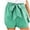 Green, variant on ameIAEA Wide Leg Shorts for Women Elastic Waist Dressy Casual Shorts Summer Belted Shorts