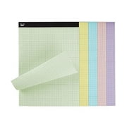 Mr. Pen- Pastel Graph Paper, 1 Pad, 11"x8.5", 4x4 (4 Squares Per Inch), Pastel Colors, 50 Sheets, Grid Paper, Graphing Paper, Graph Paper Pad, Grid Paper Pad, Colored Graph Paper