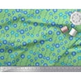 thumbnail image 2 of Soimoi Polyester Crepe Fabric Dot & Floral Artistic Printed Fabric 1 Yard 42 Inch Wide, 2 of 3