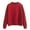 Red, variant on Red Sweatshirt for Women, Polyester Oversized Sweatshirt for Women, Woman Solid Color Sweatshirts Oneck Custom Logo Knitted Pullovers Thick Autumn Winter Loose Plus Size Hoodies Womens Clothing L