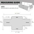 thumbnail image 5 of Sanmadrola 100% Waterproof Sofa Anti Slip Couch Covers Machine Washable Furniture Covers Leakproof Sofa Slipcover for Dogs, Children, Pets, Ivory White, Loveseat Oversize, 5 of 9