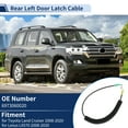 thumbnail image 2 of Cable de pestillo de puerta Unique Bargains No.6973060020 para Toyota Land Cruiser 2008-2020 Trasero Izquierdo, 2 of 6