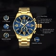 thumbnail image 5 of MINIFOCUS Men Watches Stainless Steel Gold Luxury Men's Wristwatch Quartz Wrist Watch Men Waterproof, 5 of 6