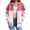 Hot Pink, variant on Fashion Zip Up Hoodie for Womens Pullover Plus Size Non Positioning Printed Long Sleeved Regular Sleeve Top Hoodie