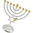 thumbnail image 1 of Traditional Classic Hanukkah Menorah 9 Branch Candlestick Candle Holders Metal Craft For New Year Festival Home Decoration, 1 of 5