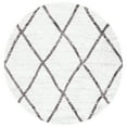 thumbnail image 4 of SAFAVIEH Berber Irving Abstract Polyester Shag Area Rug, Ivory/Grey, 9' x 12', 4 of 8