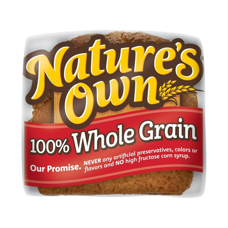 Nature's Own 100% Whole Wheat with Honey Bread Loaf, 16 oz