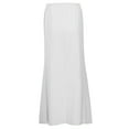 thumbnail image 4 of MIXUE Skirts For Women Summer Linen Solid Color Elastic Waist Drawstring A Line Boho Maxi Skirt Beachwear,White,S, 4 of 7