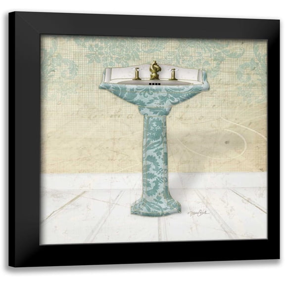 Stimson, Diane 12x12 Black Modern Framed Museum Art Print Titled - Lacey Sink 2