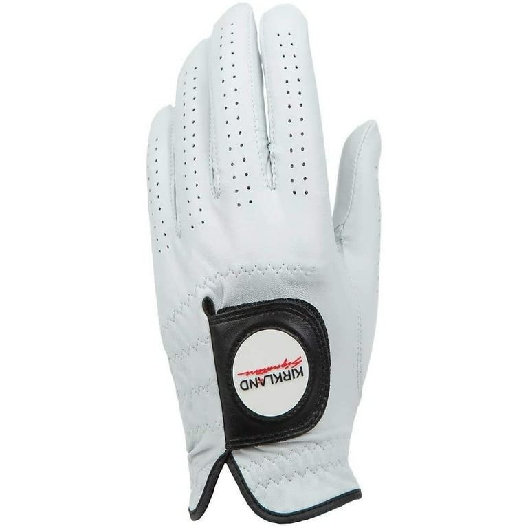 Kirkland Signature Golf Gloves Premium Cabretta Leather, Medium