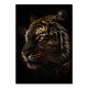 thumbnail image 1 of Pintura en lienzo de animales dorados y negros abstractos, búho, Tigre, León, Lobo, águila, cebra, Toro, carteles, imágenes artísticas de pared para habitación, decoración del hogar, 1 of 4