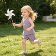thumbnail image 4 of KPOPLK Toddler Girl Clothes 2 Piece Summer Teen Girls Sleeveless Top Dress and Leggings Shorts Set Kids Summer Outfits(5-6 Years,Purple), 4 of 7