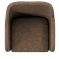 thumbnail image 2 of Linon Rylen Mid-Back Swivel Office Chair, Brown, 2 of 5
