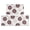 Geometric Flower and Dahlia White, variant on Geometric Flower and Dahlia Beige Anti Fatigue Kitchen Rugs Set Of 2, Non Slip Washable Decorative Floor Mats for Kitchen Sink Laundry, 17"x30" and 17"x47"